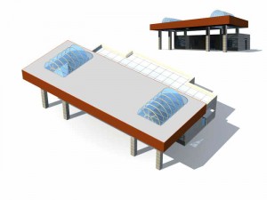 large city commercial street office building design - 26 3D Model