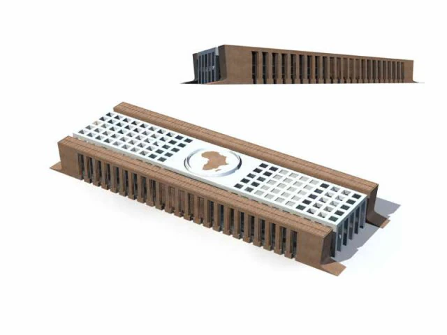 large city commercial street office building design - 33 3D Model .c4d .max .obj .3ds .fbx .stl .blend 