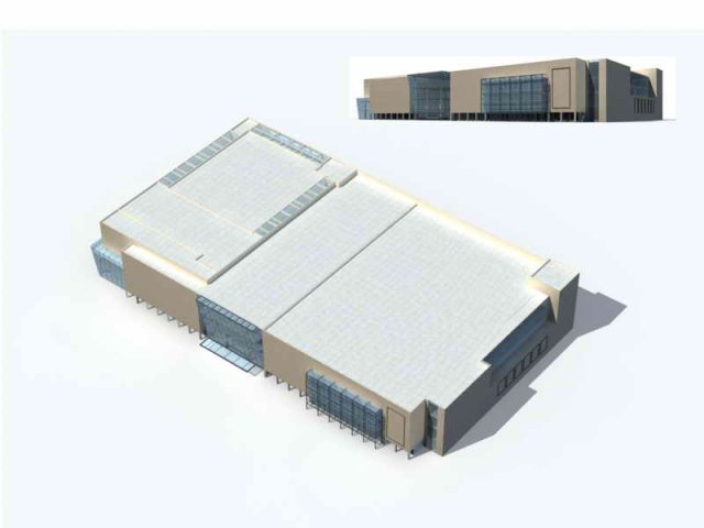 large city commercial street office building design - 36 3D Модель .c4d .max .obj .3ds .fbx .stl .blend
