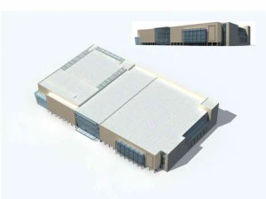 large city commercial street office building design - 36 3D Model
