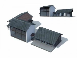 large city commercial street office building design - 39 3D Model