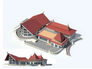 large city commercial street office building design - 57 3D Model