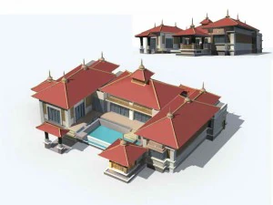 projekt biurowca w dużym mieście przy ulicy handlowej - 59 Model 3D