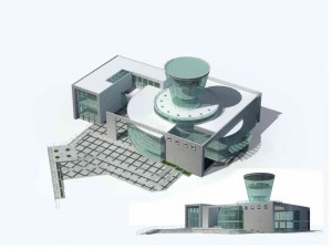 large city commercial street office building design - 66 3D Model