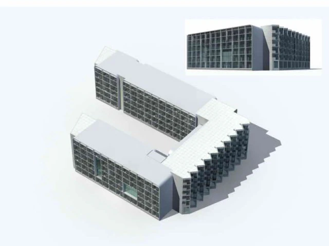 large city commercial street office building design - 75 3D Model .c4d .max .obj .3ds .fbx .stl .blend 