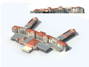 large city commercial street office building design - 76 3D Model