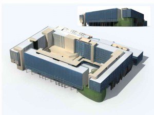 large city commercial street office building design - 78 3D Model