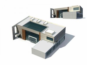 large city commercial street office building design - 88 3D 模型