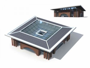 large city commercial street office building design - 90 3D 模型