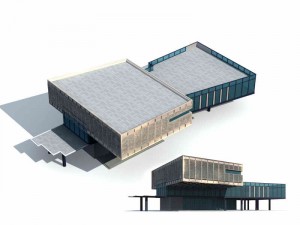 large city commercial street office building design - 93 3D 모델
