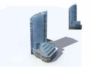 large city commercial street office building design - 133 3D मॉडल