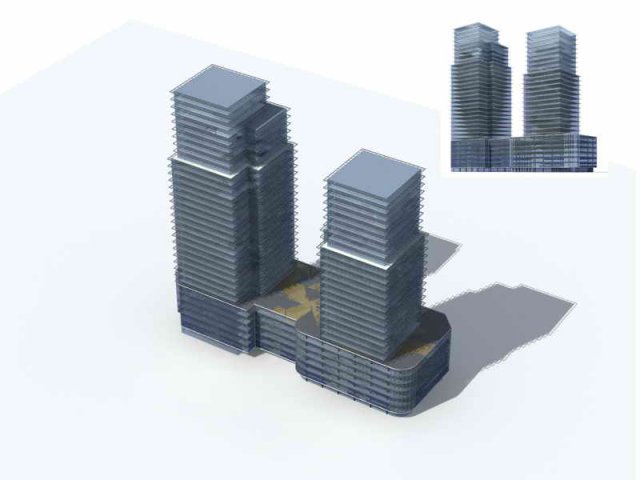 large city commercial street office building design - 150 3D Model .c4d .max .obj .3ds .fbx .stl .blend 