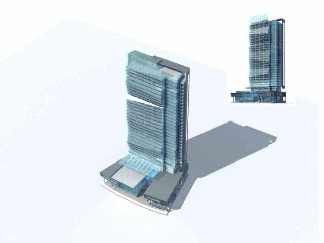 large city commercial street office building design - 169 3D Model .c4d .max .obj .3ds .fbx .stl .blend 