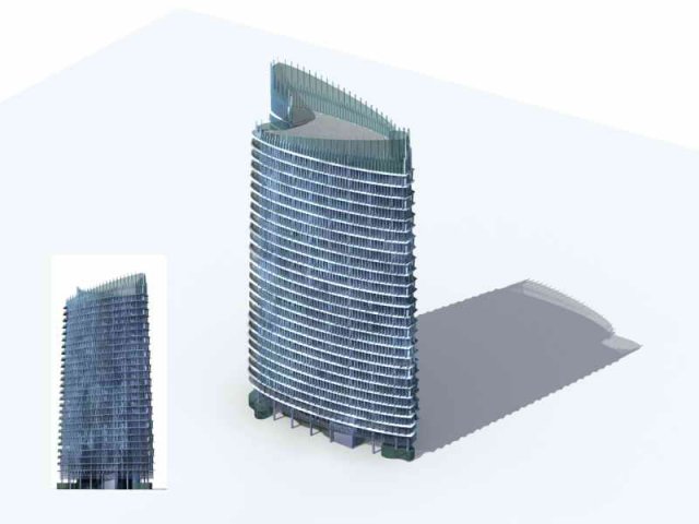 large city commercial street office building design - 179 3D-Modell .c4d .max .obj .3ds .fbx .stl .blend 