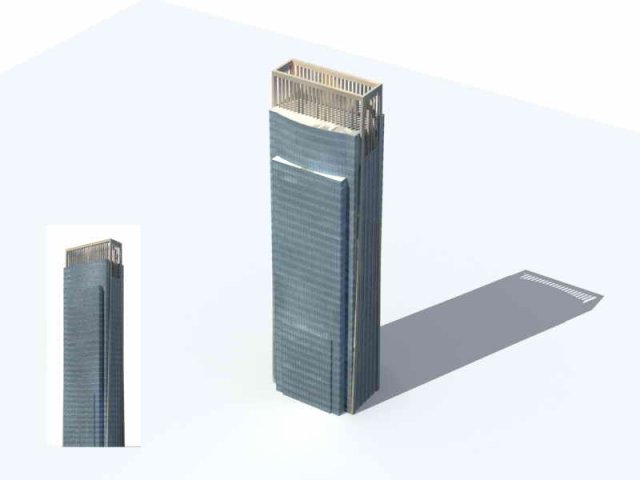 large city commercial street office building design - 182 Modelo 3D .c4d .max .obj .3ds .fbx .stl .blend 