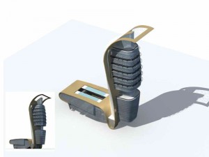 large city commercial street office building design - 194 3D Model
