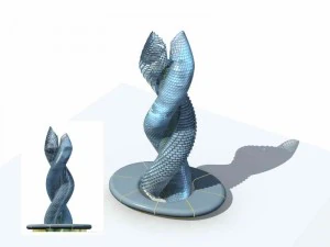 dise&ntilde;o de edificio de oficinas de calle comercial de gran ciudad - 203 Modelo 3D