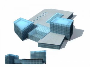 large city commercial street office building design - 230 Modelo 3D