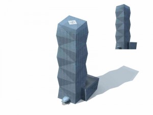 large city commercial street office building design - 245 Modèle 3D
