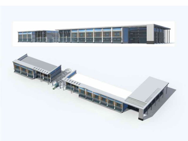 large city commercial street office building design - 259 3D Model .c4d .max .obj .3ds .fbx .stl .blend 