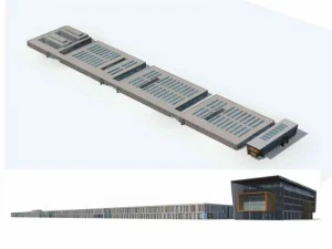 large city commercial street office building design - 268 3D Model