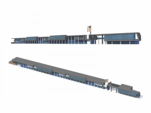 large city commercial street office building design - 269 3D 모델