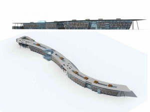 large city commercial street office building design - 270 3D Model