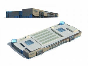 large city commercial street office building design - 280 3D 모델