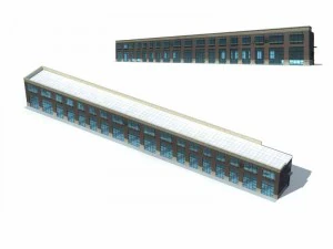 大城市商业街办公楼设计 - 288 3D 模型