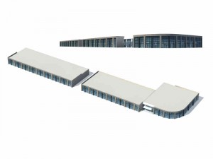 large city commercial street office building design - 290 Modèle 3D