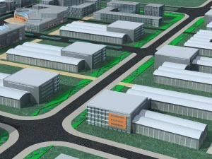 factory building 008 3D Model