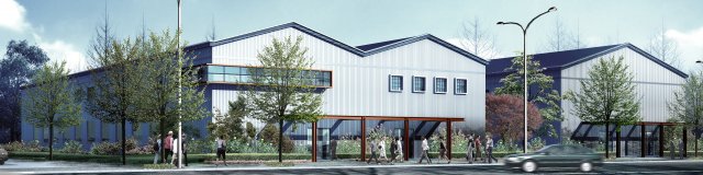 factory building 014 3D 模型 .c4d .max .obj .3ds .fbx .stl .blend 