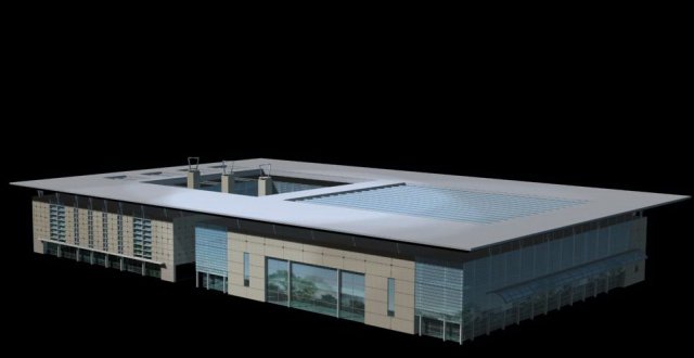 factory building 015 3D Model .c4d .max .obj .3ds .fbx .stl .blend 