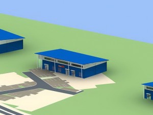 factory building 017 3D 모델