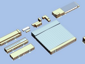 factory building 018 3D Model
