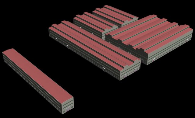 factory building 019 3D 模型 .c4d .max .obj .3ds .fbx .stl .blend