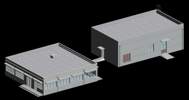 factory building 022 3D 모델 .c4d .max .obj .3ds .fbx .stl .blend 