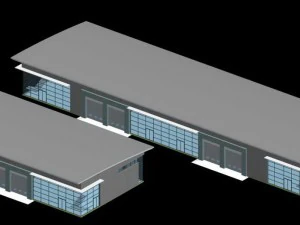 工場棟028 3Dモデル