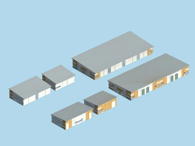 factory building 029 3D Model .c4d .max .obj .3ds .fbx .stl .blend 