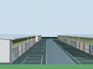 factory building 030 3D Model