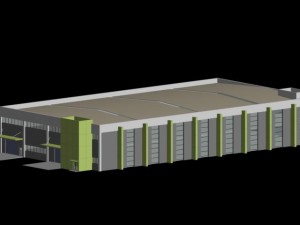 factory building 037 3D Model