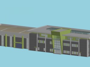 factory building 038 Modelo 3D
