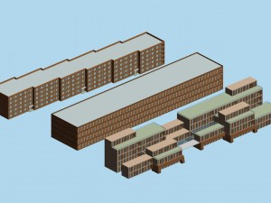 factory building 041 3D Model