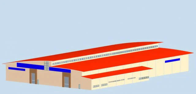 factory building 042 3D Model .c4d .max .obj .3ds .fbx .stl .blend