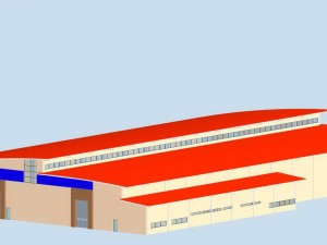 factory building 042 3D 模型