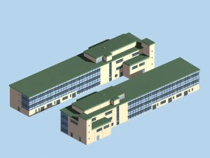 b&acirc;timent d'usine 045 Modèle 3D