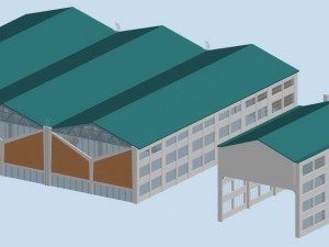 factory building 048 3D 模型