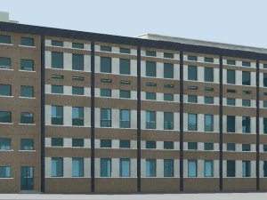 bangunan pabrik 049 Model 3D