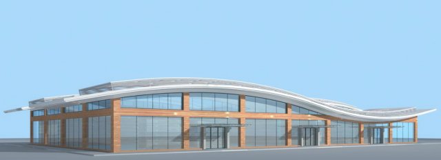factory building 050 3D Модель .c4d .max .obj .3ds .fbx .stl .blend 