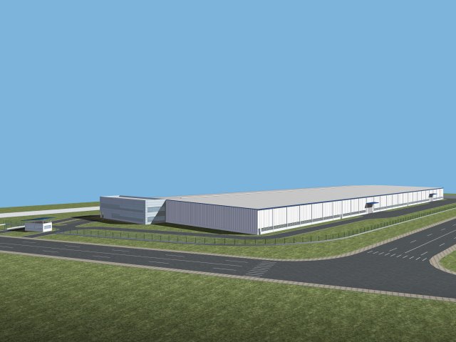 factory building 051 Modello 3D .c4d .max .obj .3ds .fbx .stl .blend 